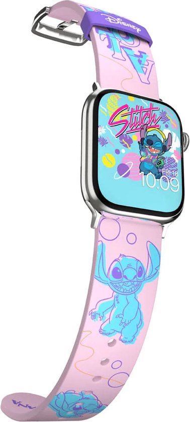 Moby fox Disney Stitch Smartwatch-riem En-bol Transparant
