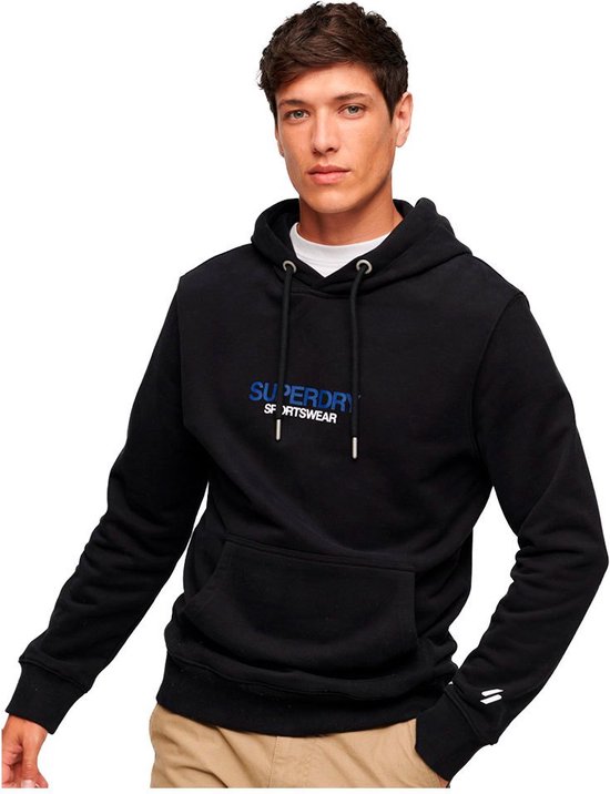 Superdry Sportswear Logo Loose Capuchon Zwart S Man