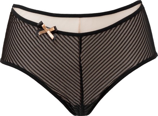 Lacely - Stipes Lingerie Slip | Speelse Streepjes & Schattige Strikjes | Stijlvol Comfort & Verleiding