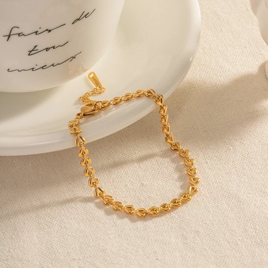 Bracelet Coeur Soraro Plaqué Or 18 carats Bracelet Coeur