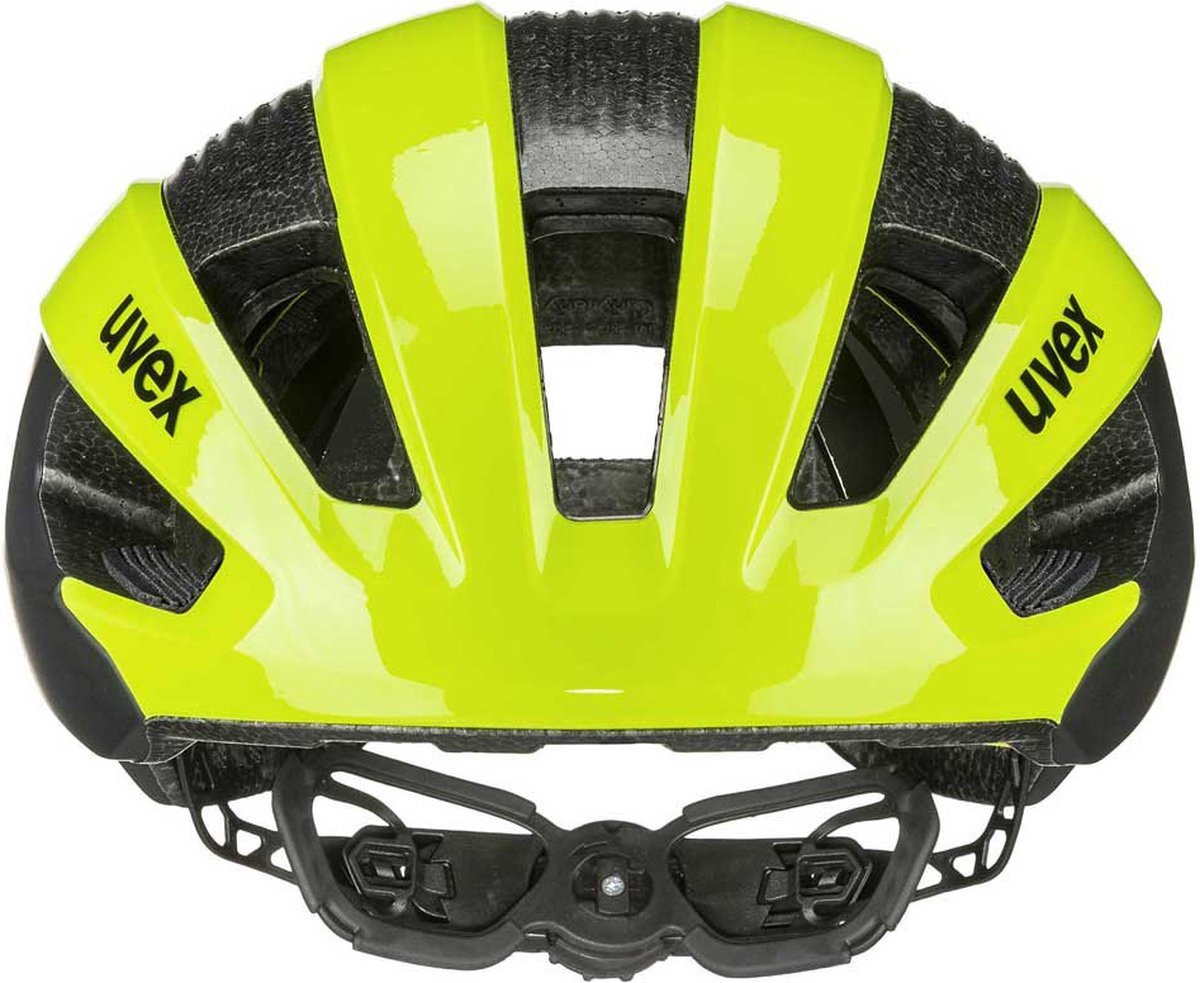uvex Rise CC Fietshelm Neon yellow / Black Mat - Unisex - maat 56-60 – foto 5