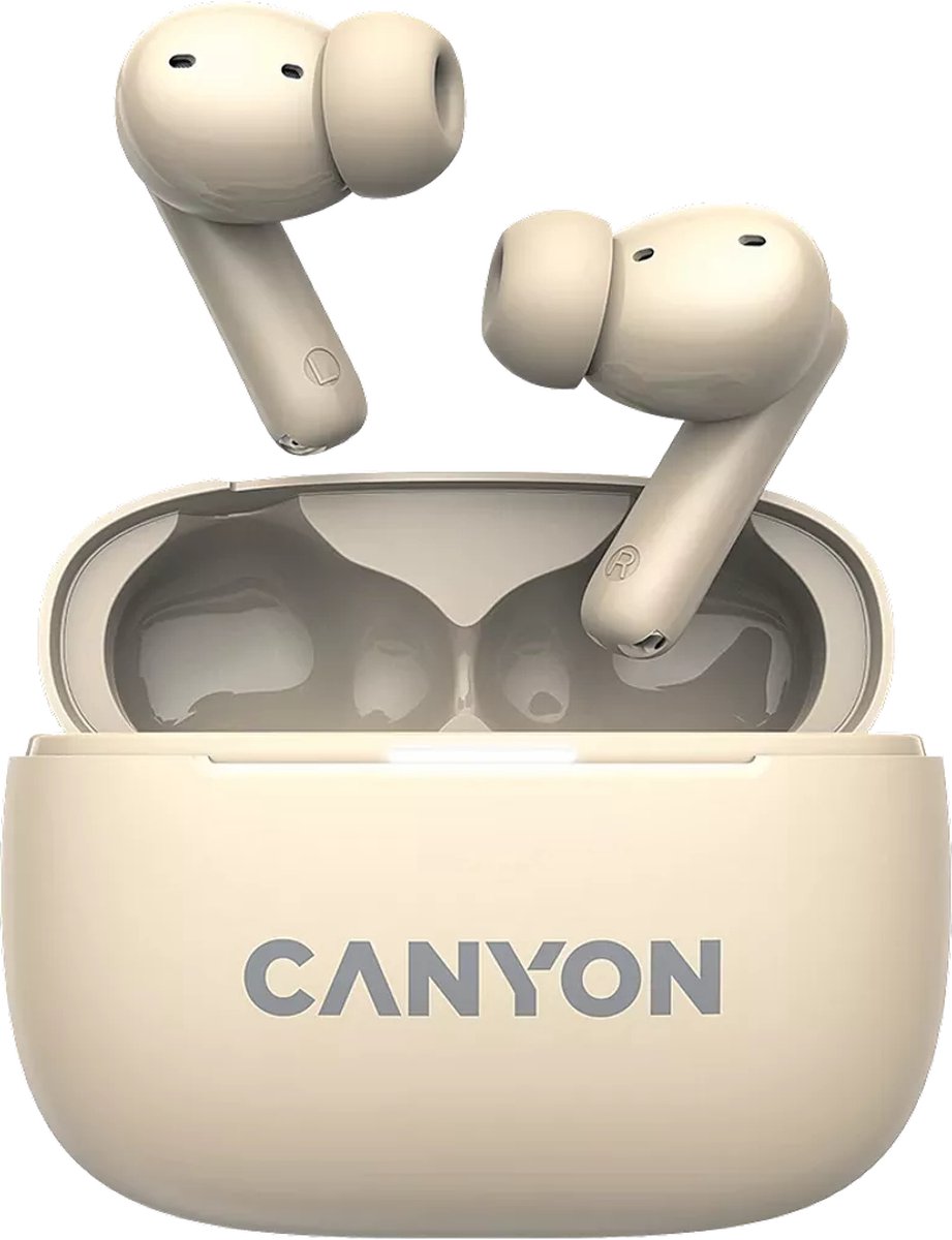 Canyon TWS-10 ANC+ENC Draadloze Headset - Beige
