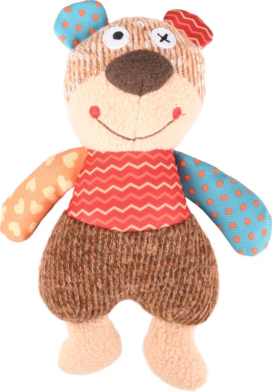 Hondenspeelgoed knuffel Cheery beer - Mix - 19 x 5.5 x 21 cm