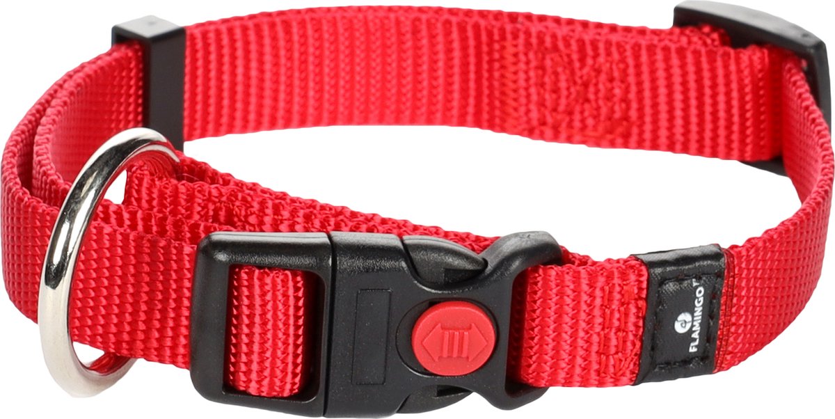 Flamingo Ziggi - Halsband Honden - Halsband Ziggi Rood S 30-45cm 15mm - 1st - 124673 - 1st
