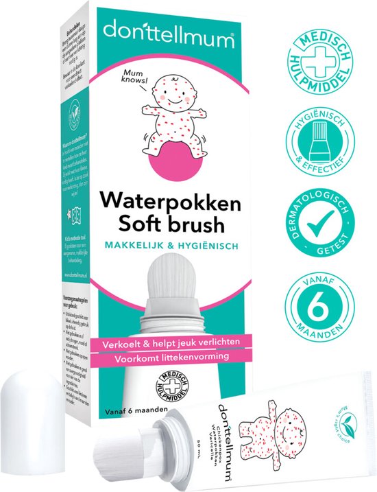 Donttellmum waterpokken soft brush