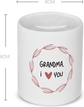 Akyol - grandma i love you Spaarpot - Oma - de liefste oma - verjaardagscadeau - verjaardag - cadeau - cadeautje voor oma - oma artikelen - kado - geschenk - gift - 350 ML inhoud