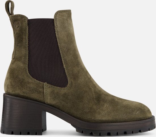 Tamaris Chelsea boots groen Leer - Maat 40