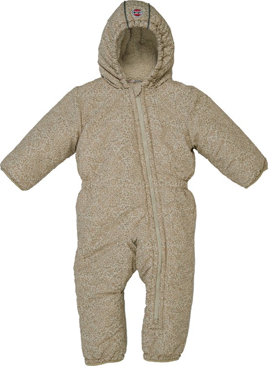 Foto: Lodger baby skipak wind en waterdicht gevoerd met fleece gevoerd diagonale rits met capuchon maat 86 beige