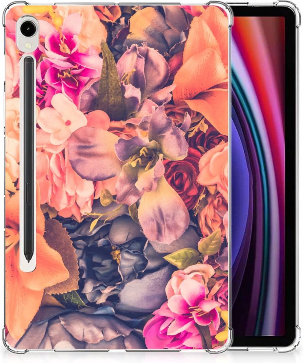 Samsung Galaxy Tab S9 Siliconen Hoesje Bosje Bloemen