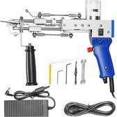 ShopbijStef - Tufting Gun - Tapijt - Punch Needle Pakket - Borduurmachine - Punch Needle - Tufting - Tuften - Blauw