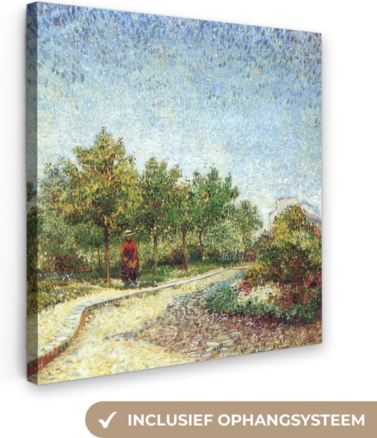 Canvas Schilderij Laan in het park Voyer d'Argenson in Asnières - Vincent van Gogh - Wanddecoratie