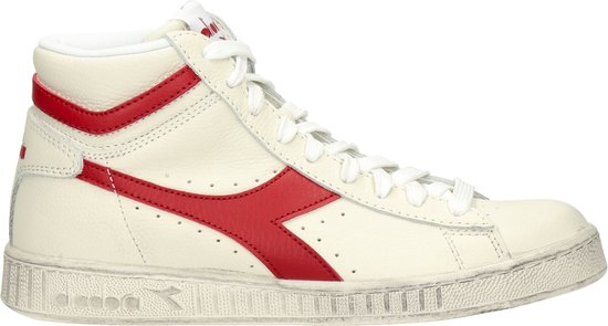 Diadora Game L High sneaker - Wit rood - Maat 45