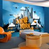 Fotobehangkoning - Behang - Vliesbehang - Fotobehang - New York - welcome - 200 x 140 cm