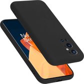 Cadorabo Hoesje geschikt voor OnePlus 9 PRO in LIQUID ZWART - Beschermhoes gemaakt van flexibel TPU silicone Case Cover