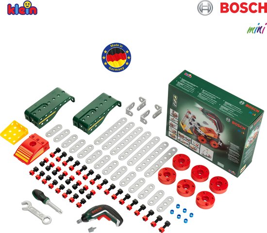 Set Construction Theo Klein Bosch - 3 En 1 Engins Chantier | Pour Enfants 3 Ans+ - 57 Pièces Avec Outils