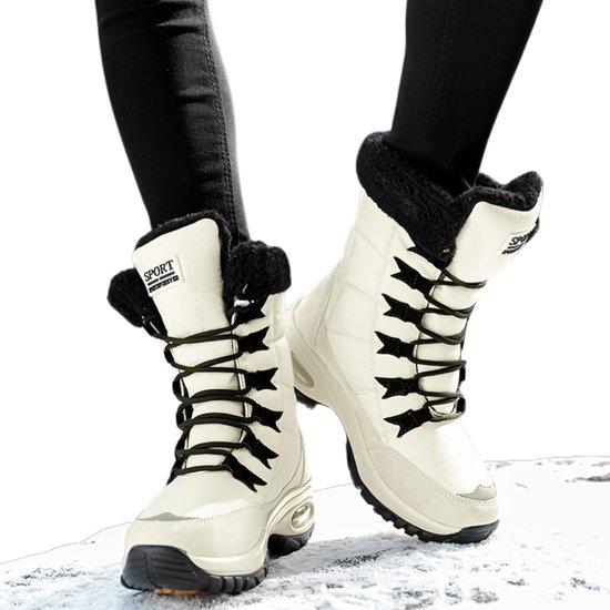 Livano Bottes de neige - Raquettes - Bottes de neige pour femme - Sports d'hiver - Femme - Ski Gadgets - EU36 - Wit