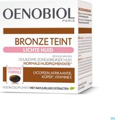 OENOBIOL Bronze Teint Peaux Claires - Gélules Bronzantes - Curcuma - Vitamine Peau - Lycopène - 30 Gélules
