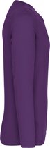 T-shirt violet manches longues et col V marque Kariban taille 3XL