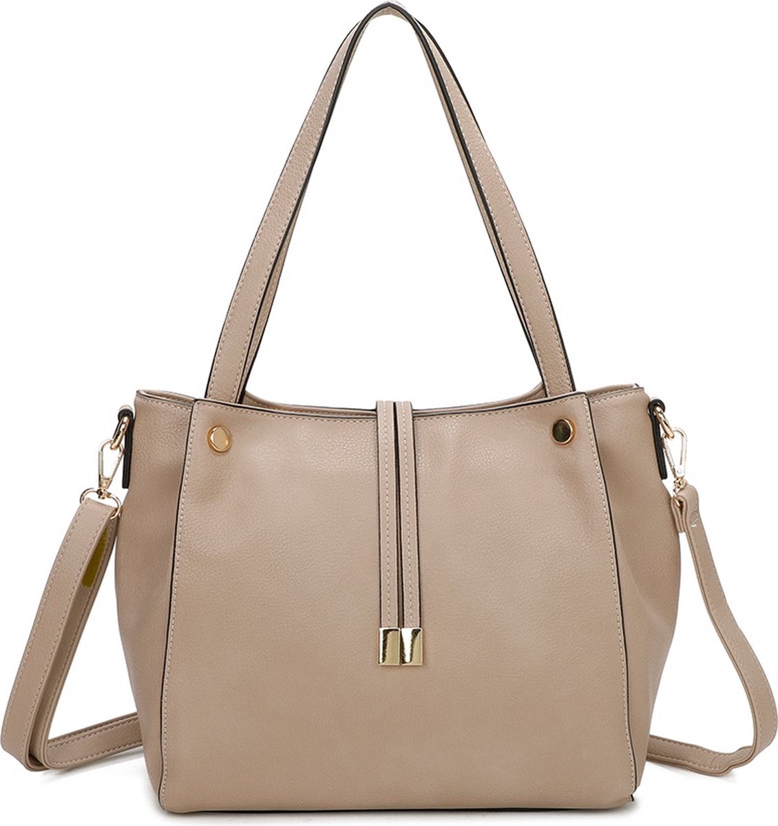 Gallantry - Handtas - Schooltas - Schoudertas - Crossbody - Werktas - Dames Tassen - Tassen - Taupe