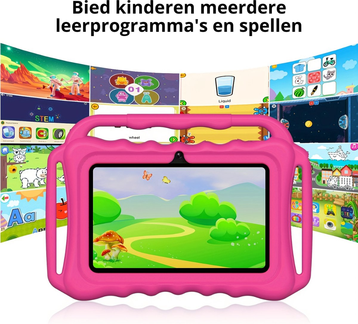 Livano Kindertablet - Kinder Computer - Inclusief Gratis Beschermhoes - Vanaf 3 Jaar - 5 Jaar - 32GB - 7 Inch - Donkerblauw