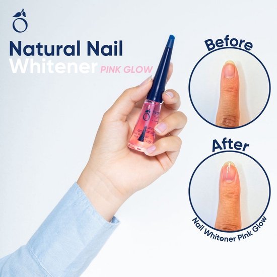 Herome Natural Nail Whitener Pink Glow Nagelverzorging - Camoufleert Verkleuringen - 1 Step French Manicure - 10ml