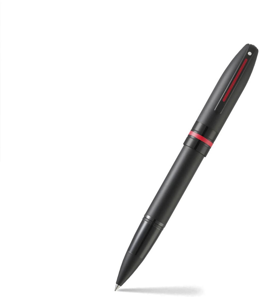 Sheaffer rollerball - Icon E9108 - Matte black lacquer red PVD trims