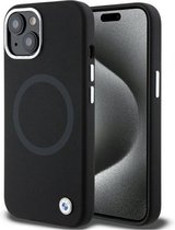 BMW Silicone Back Case (MagSafe Compatible) - Geschikt voor Apple iPhone 15 Plus (6.7") - Zwart