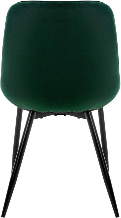 Lexi - eetkamerstoel - zwart frame (ROB) - stof Ponti - Antraciet Lexi - eetkamerstoel - zwart frame (ROB) - stof Ponti - Antraciet