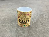 Kerst Mok - kerst cadeautje - Merry X-mas - mok - thee mok - koffie mok