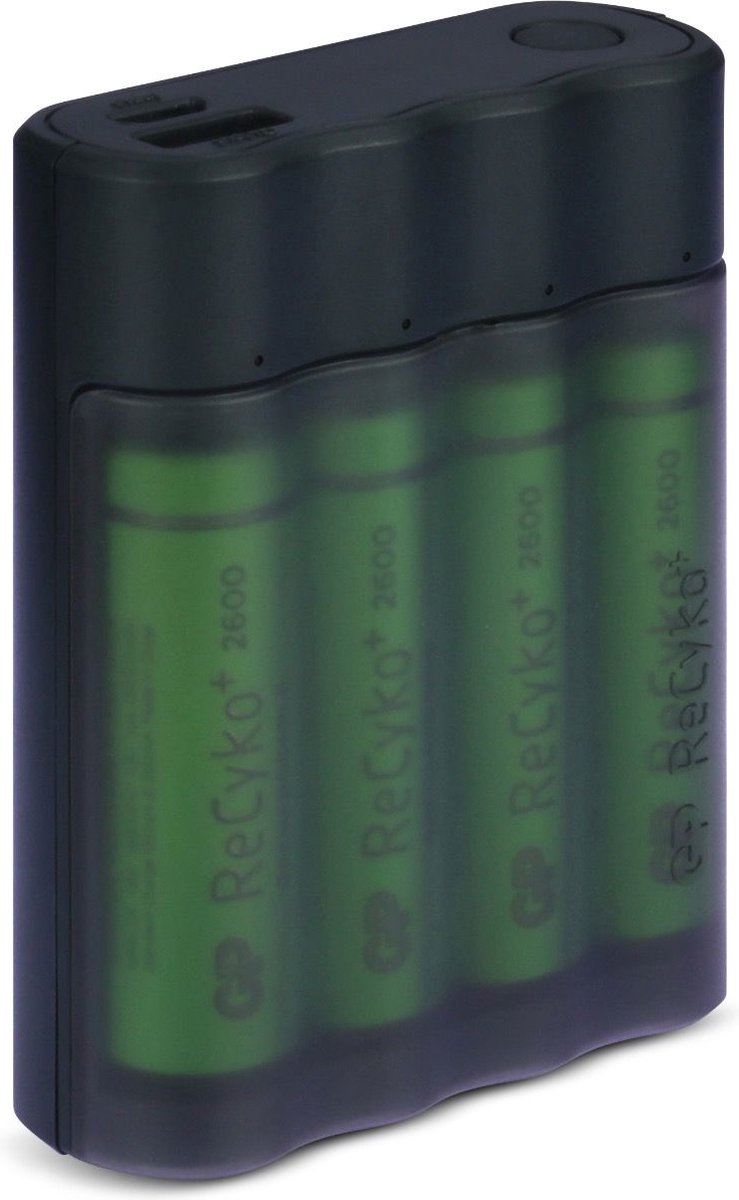 GP ReCyko+ USB-Ladeger�t X411 Charge Anyway incl. 4AA 2600