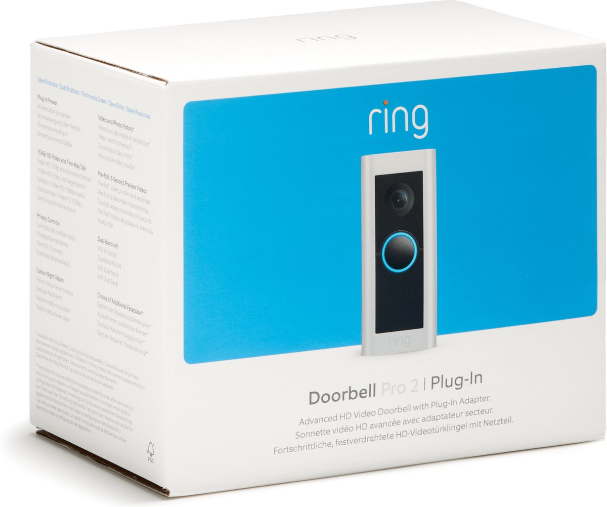 Ring Video Doorbell Pro 2 & adaptateur secteur -…