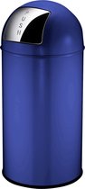 EKO Pushcan Prullenbak 40 Liter - Blauw - Anti-slip