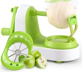 Appelschiller Multifunctionele Fruit- en Groenteschiller Peer Aardappelschijven Bewegingsschiller Snelle Handmatige Instelling met 8 Mesjes Snijder