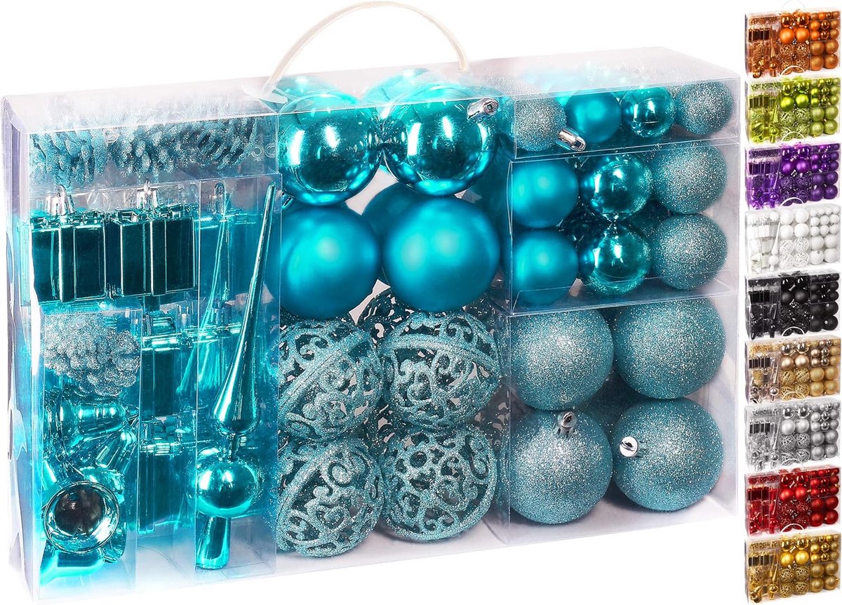 House of Seasons Kerstballen Set - 60 Stuks - Rood | Leen Bakker