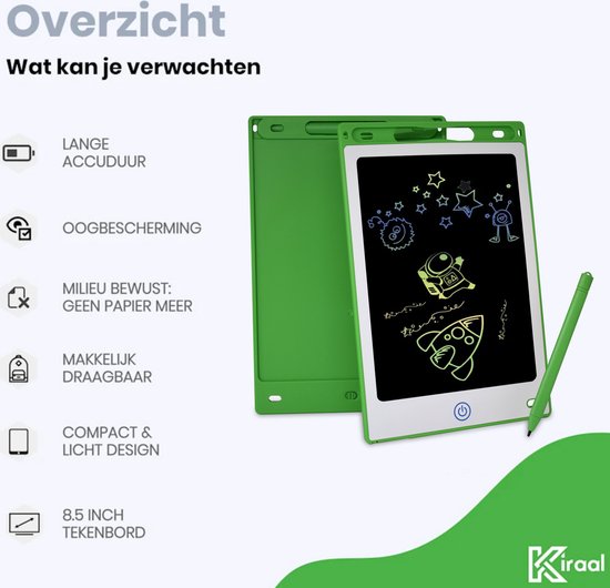 Ardoise Magique LCD Stitch Avec Stylet - Tableau Dessin Enfant - Jeux Éducatifs Sans Bruit Ni Poussière