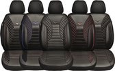 Autostoelhoezen voor Toyota RAV4 4. 2013-2019 in pasvorm, set van 2 stuks Bestuurder 1 + 1 passagierszijde PS - serie - PS703 - Zwart