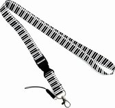 DW4Trading Sleutelkoord Piano - Sleutelhanger - Keycord - Lanyard - Lengte 55 cm