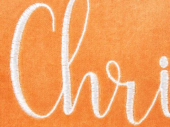 LITHOPS - Lot de 2 Sierkussen - Oranje - Velours