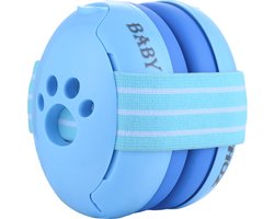 Baby Oorkappen - Gecertificeerde Baby Gehoorbescherming - Geschikt voor Baby en Peuter vanaf 12 maanden - Verstelbaar - 23 dB Voor Maximale Gehoorbescherming - Blauw - Gehoorbescherming voor Kinderen PRO - Verstelbaar - Kraamcadeau - Blauw