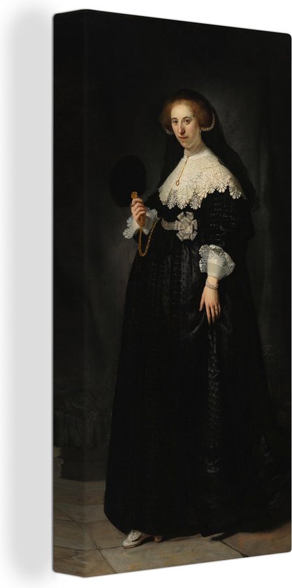 Toile Peinture Mariage Oopjen Coppit - Rembrandt van Rijn - 40x80 cm - Décoration murale