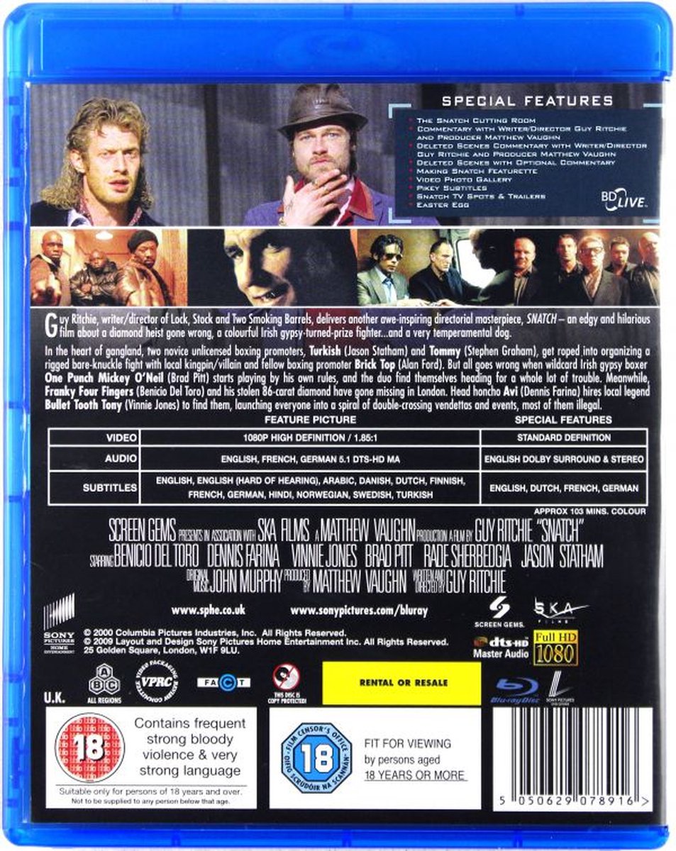 Sony Pictures Home Ent. Snatch thumbnail 3