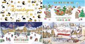 32 cartes de Noël 3D de Luxe faites à la main et cartes de nouvel an avec Enveloppes - 4x8