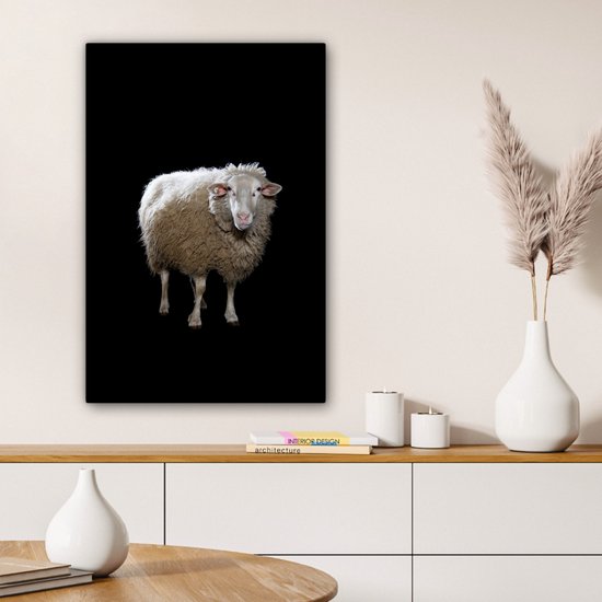 Mouton de Sardine sur toile de fond noir 2cm 60x90 cm - Tirage photo sur Toile (Décoration murale salon / chambre) / Peintures sur toile Animaux sauvages