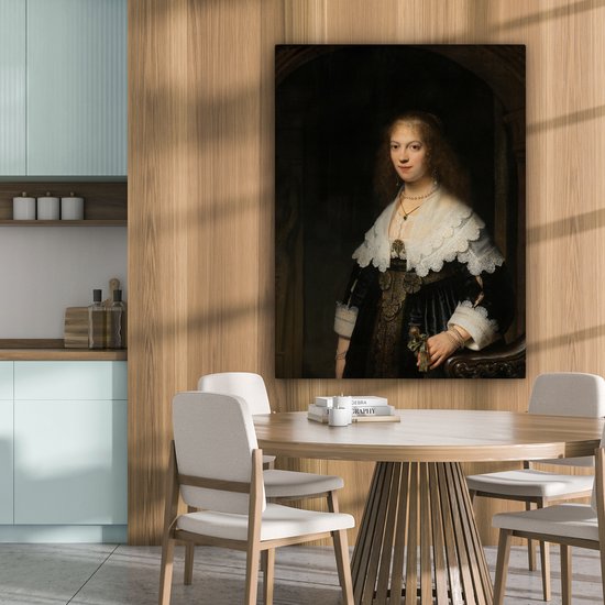 Peintures sur toile - Maria Trip - Rembrandt van Rijn - 90x120 cm - Décoration murale