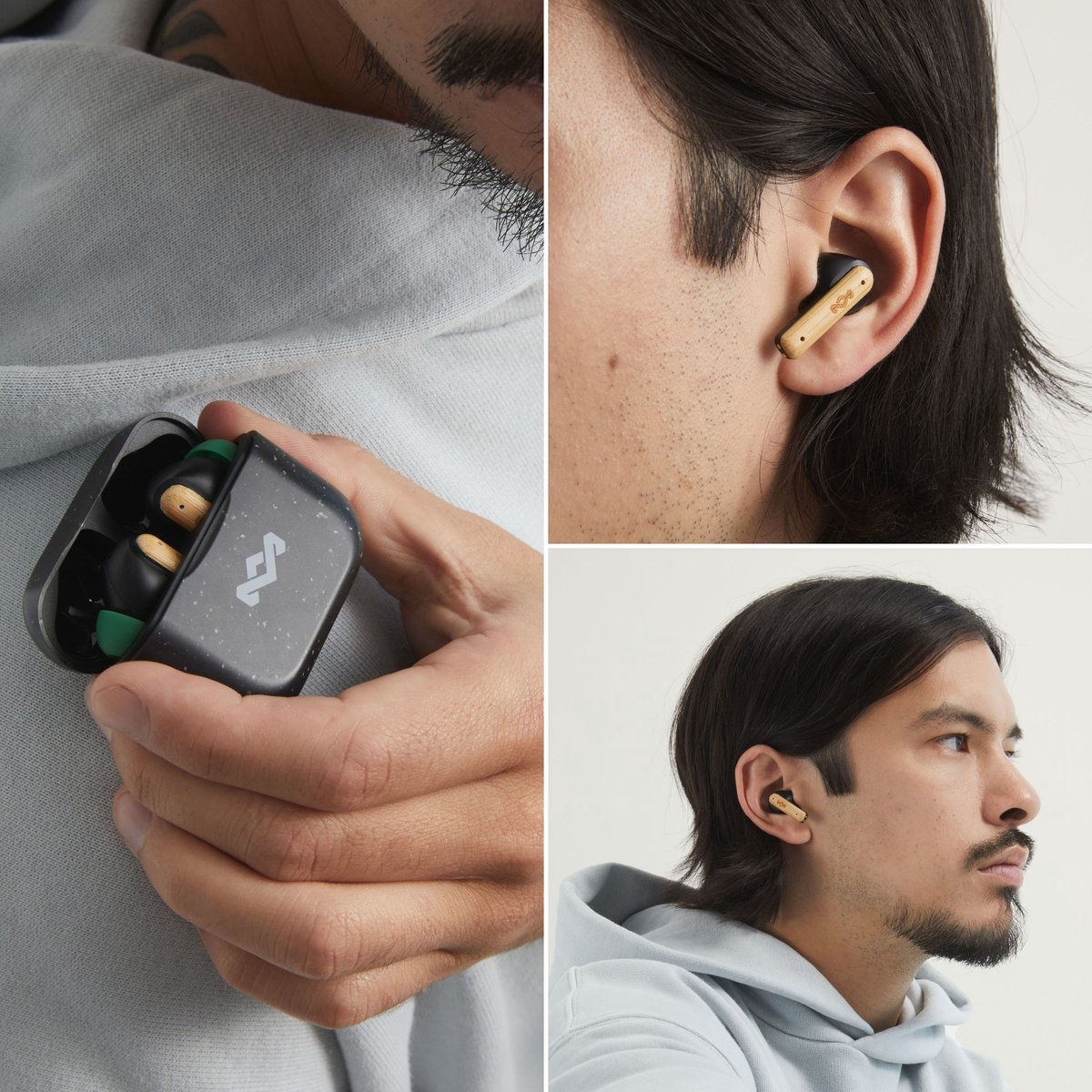 House of Marley Little Bird Oortjes Draadloos - 24 uur Batterijduur - Draadloze Oordopjes - Bluetooth - Eco Friendly Design - Quickcharge - Touchbediening - Zwart – foto 8