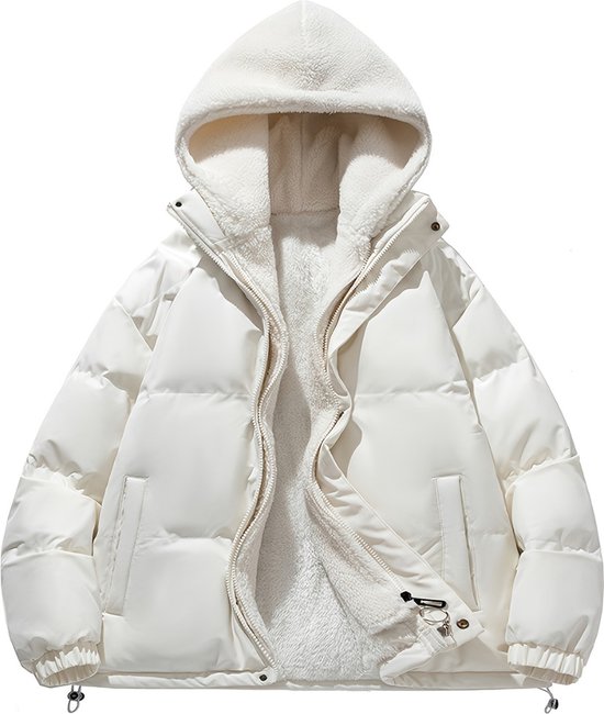 Generisch Heren oversized winterjas ski-jack warme wollen jas outdoor wandelpak 5XL 9XL, grijs, 6XL