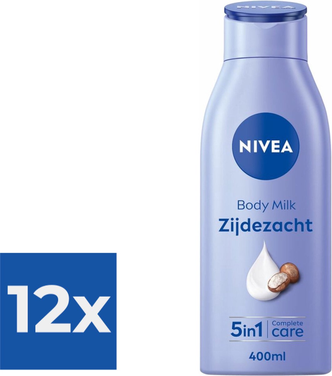 NIVEA Zijdezachte Bodymilk - 400 ml - Voordeelverpakking 12 stuks