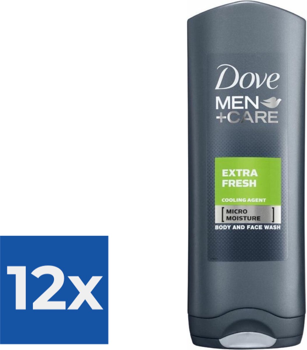 Goedkoopste Dove Men Care Shower Extra Fresh - 250 ml - Douchegel - Voordeelverpakking 12 stuks