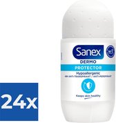 Sanex Dermo Protector Déodorant Roller 50 ML - Pack économique 24 pièces