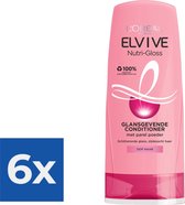 L’Oréal Paris Elvive Nutri Gloss Conditioner - 200 ml - Voordeelverpakking 6 stuks